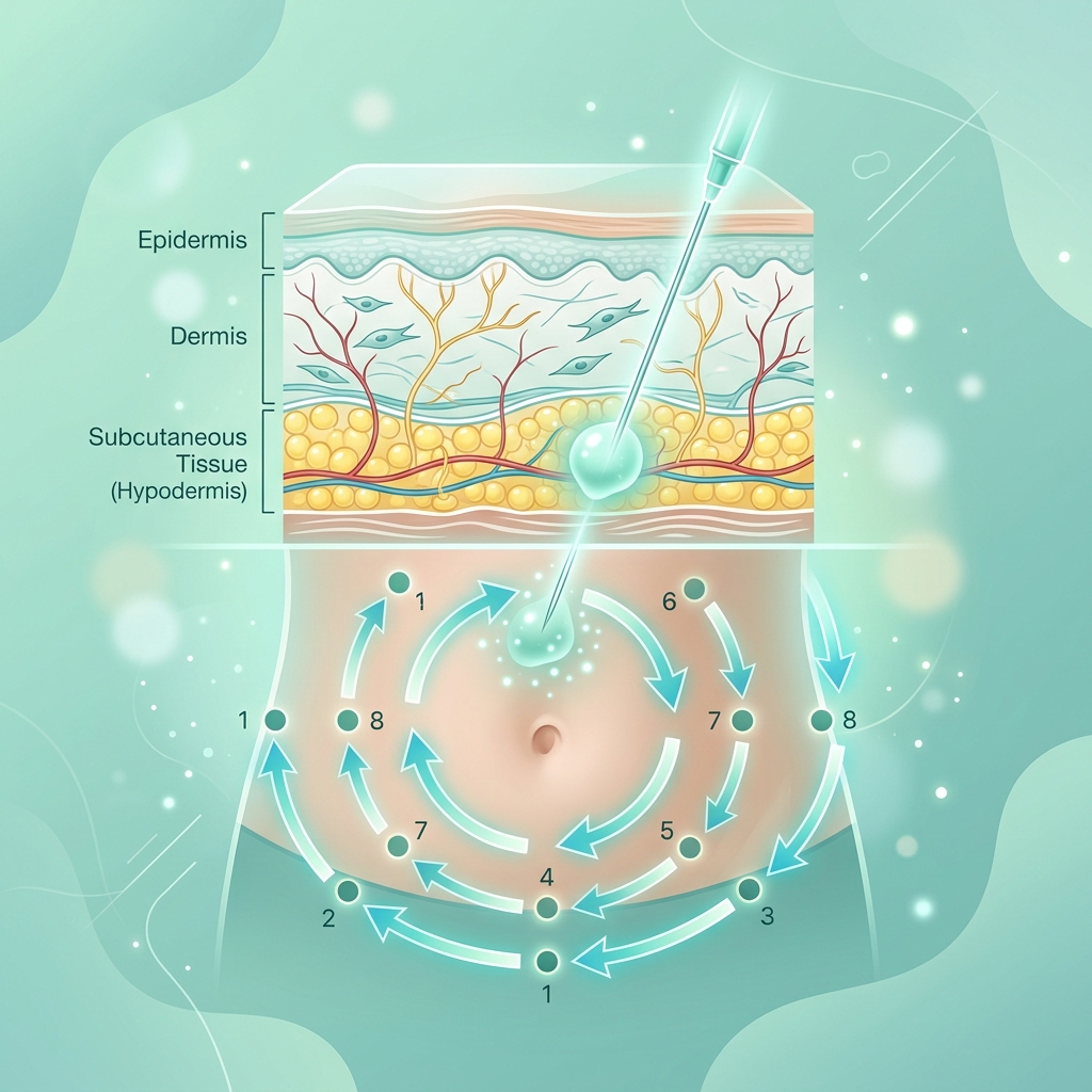 Clinical guide on preventing semaglutide injection site reactions, redness, itching, bruising, and lumps